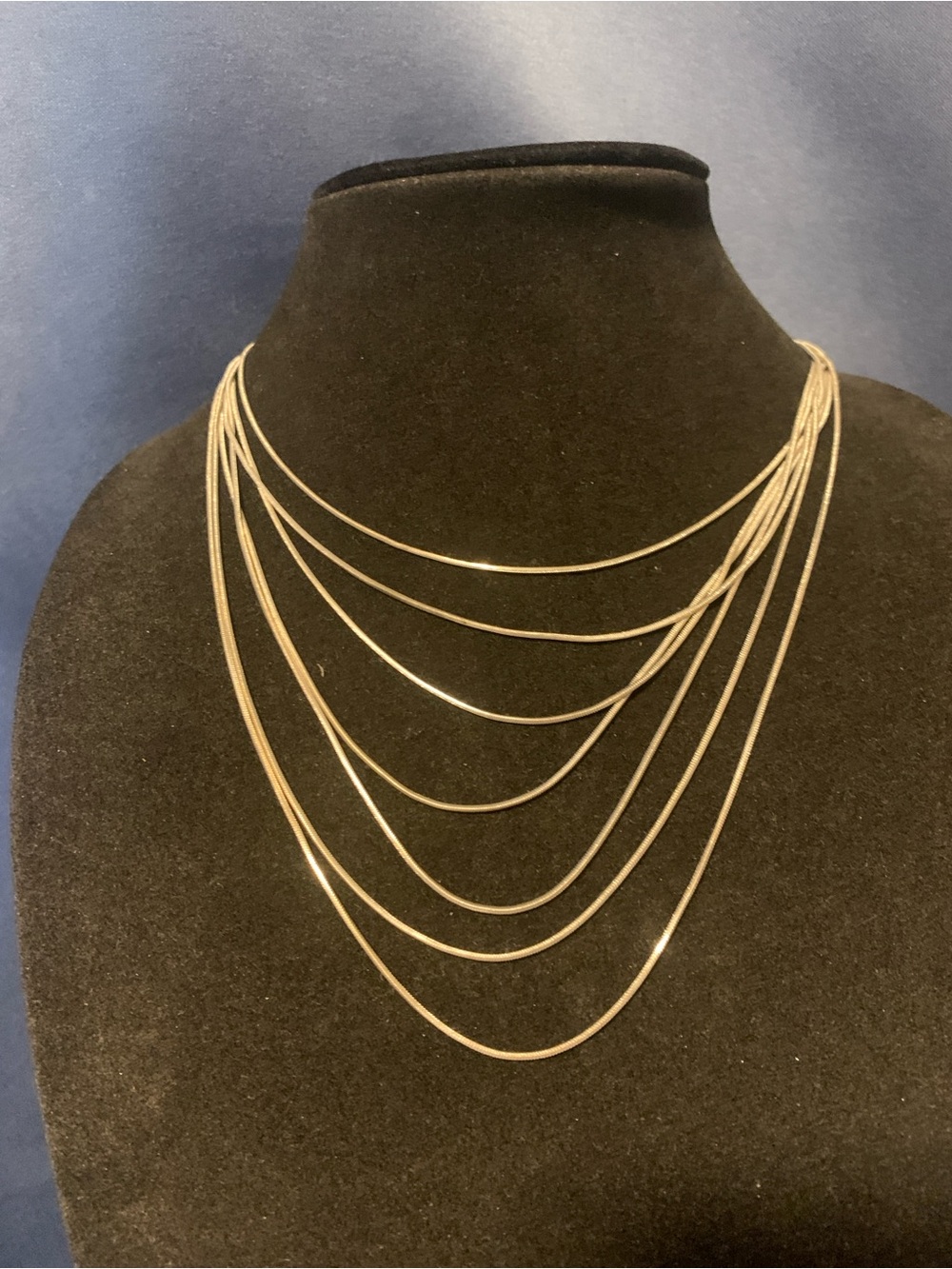 Multi-Layer Silver Tone Women’s Necklace - Elegant Layered Chains